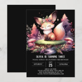 Majestic Digital Fox Verjaardag Kaart (Voorkant / Achterkant)