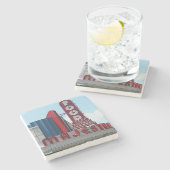 Majestic Diner Atlanta, Majestic Diner, Majestic Stenen Onderzetter (Zijkant)