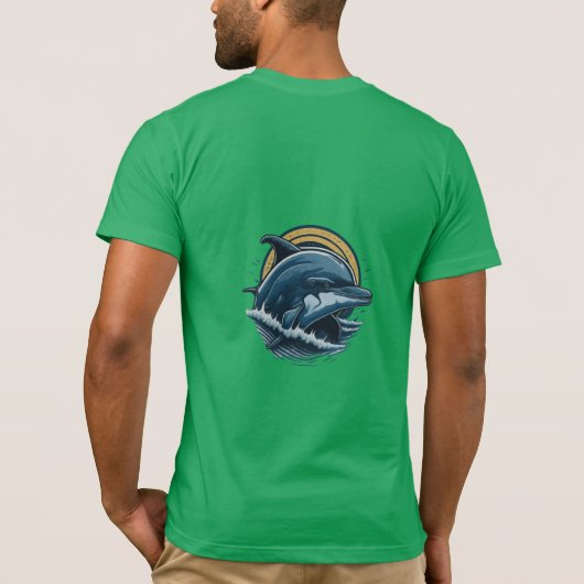 Majestic Dolphins Splash T-shirt (Achterkant)