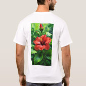 Majestic Dragon Breathing Fire T-Shirt Design. (Achterkant)