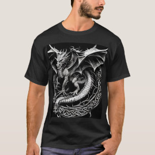 Majestic Dragon: ingewikkeld Keltisch Abstract Tat T-shirt