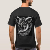 Majestic Dragon: ingewikkeld Keltisch Abstract Tat T-shirt (Achterkant)