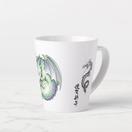 Majestic Dragon Mug Latte Mok (Rechterhoek)