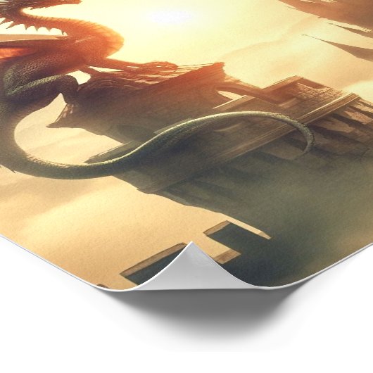 Majestic Dragon Poster (Hoek)