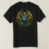 Majestic Dragon Symbool T-Shirt – Kracht & Wijshei (Design achterkant)