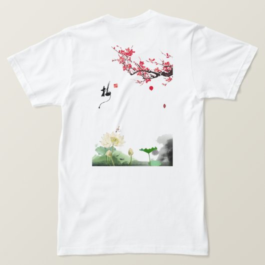 Majestic Dragon T-shirt – Oriental Power & Luck De (Design achterkant)