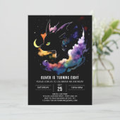 Majestic Dragon Whimsy Verjaardag Kaart (Staand voorkant)