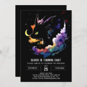 Majestic Dragon Whimsy Verjaardag Kaart (Voorkant / Achterkant)