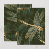 Majestic Dragonfly Pattern Briefkaart (Voorkant / Achterkant)