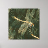 Majestic Dragonfly Pattern Canvas Afdruk (Voorkant)