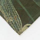 Majestic Dragonfly Pattern Fleece Deken (Hoek)