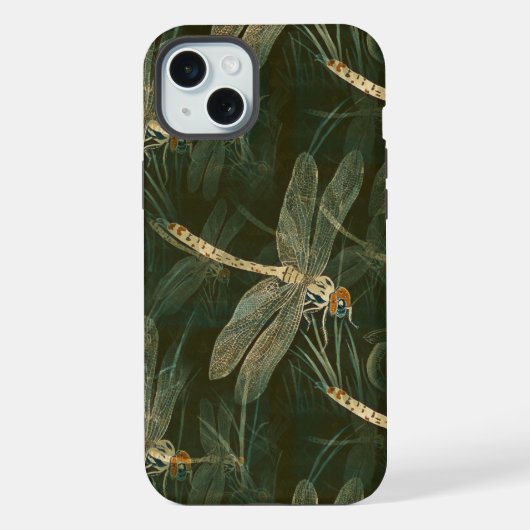 Majestic Dragonfly Pattern iPhone Hoesje (Achterkant)