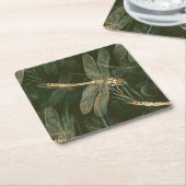 Majestic Dragonfly Pattern Kartonnen Onderzetters (Schuin)