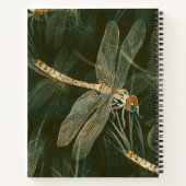 Majestic Dragonfly Pattern Notitieboek (Achterkant)