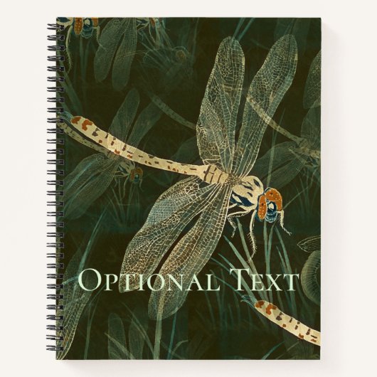Majestic Dragonfly Pattern Notitieboek (Voorkant)