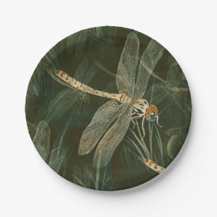 Majestic Dragonfly Pattern Papieren Bordje