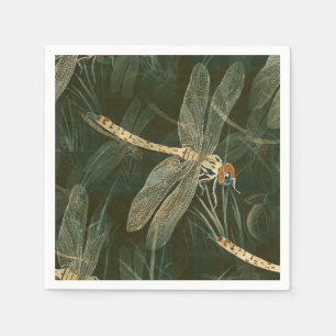 Majestic Dragonfly Pattern Servet