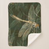 Majestic Dragonfly Pattern Sherpa Deken (Voorkant)