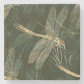 Majestic Dragonfly Pattern Stenen Onderzetter (Voorkant)