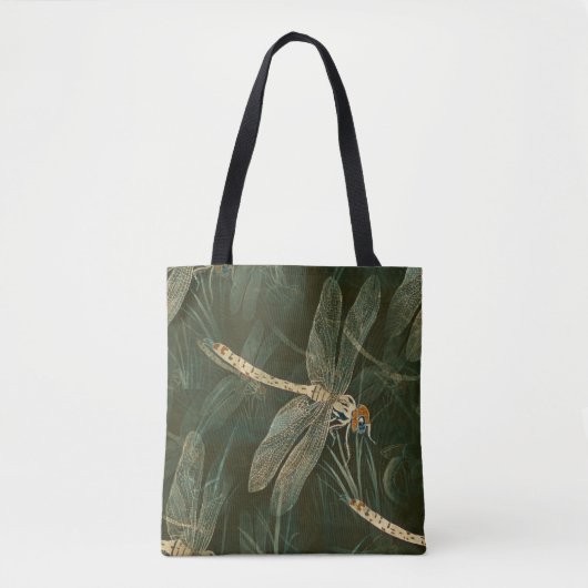 Majestic Dragonfly Pattern Tote Bag (Voorkant)