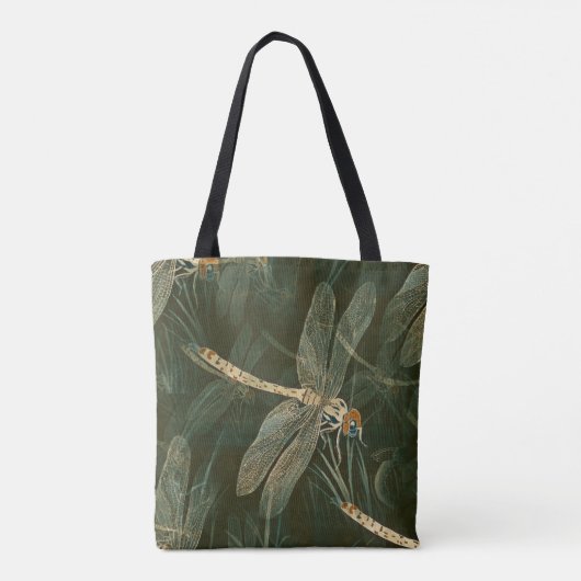 Majestic Dragonfly Pattern Tote Bag (Achterkant)