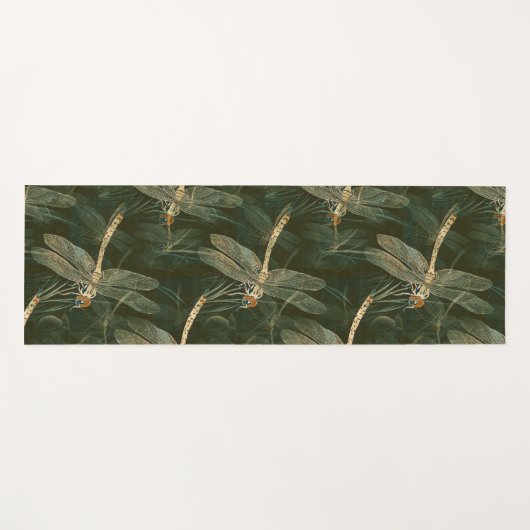 Majestic Dragonfly Pattern Yogamat (Voorkant (horizontaal))