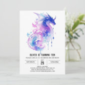 Majestic Dragon's magische verjaardag Kaart (Staand voorkant)