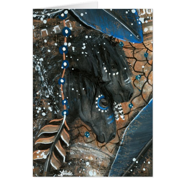 Majestic DreamCatcher Horses van BiHrLe Card (Voorkant)