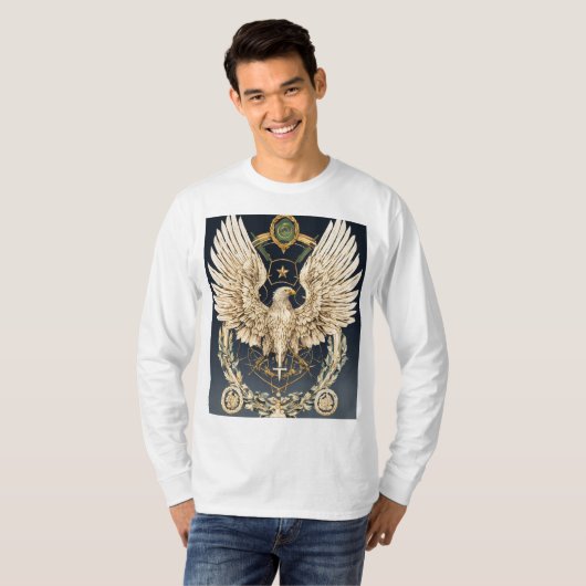 "Majestic Eagle Art: Symbool van vrijheid en krach T-shirt (Voorkant volledig)
