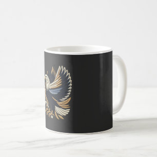 Majestic Eagle borduurwerk ontwerp stoutmoedig p Koffiemok
