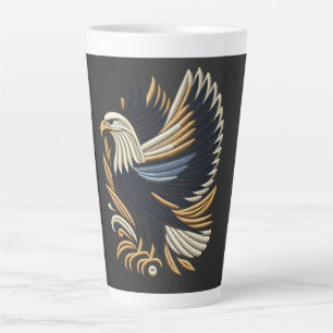 Majestic Eagle borduurwerk ontwerp   stoutmoedig p Latte Mok