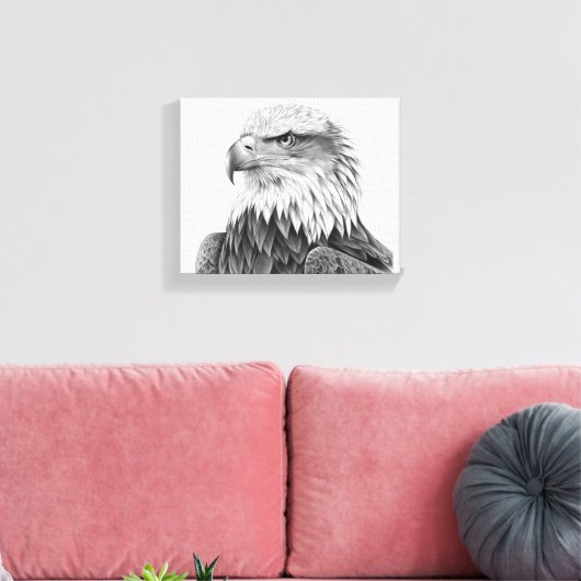 Majestic Eagle Canvas Afdruk (Insitu (Woonkamer))