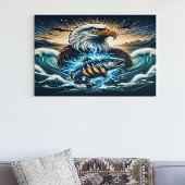 Majestic Eagle Catch Poster