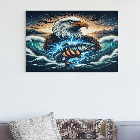 Majestic Eagle Catch Poster