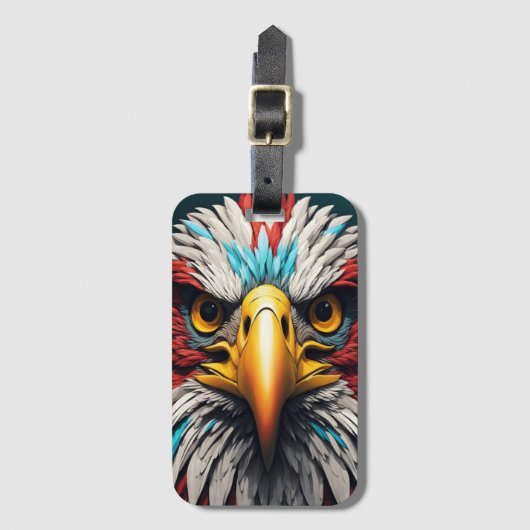 Majestic Eagle Close-up Bagagelabel (Voorkant (verticaal))