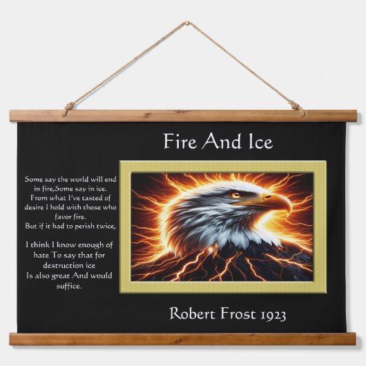 Majestic Eagle: De bliksem Hangend Wandkleed (Voorkant)