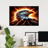 Majestic Eagle: De bliksem Poster (Thuiskantoor)