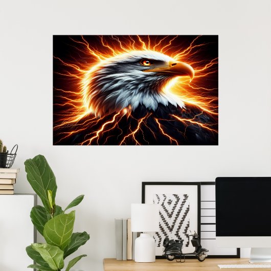 Majestic Eagle: De bliksem Poster (Thuiskantoor)
