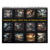 Majestic Eagle: een jaar van Natuur Majesteit 2025 Kalender (Hoes)