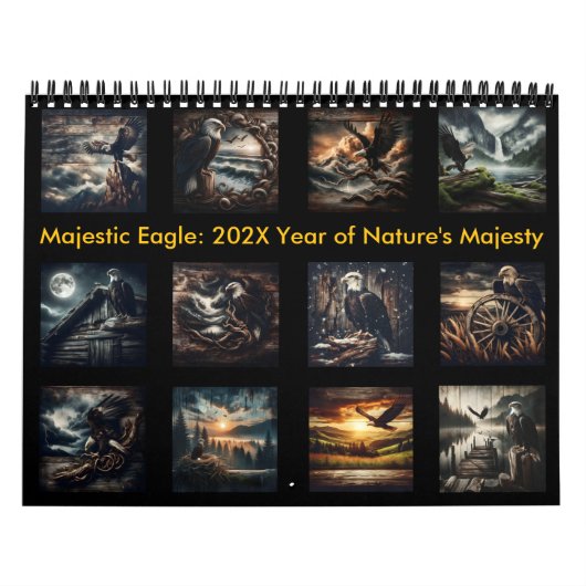 Majestic Eagle: een jaar van Natuur Majesteit 2025 Kalender (Hoes)