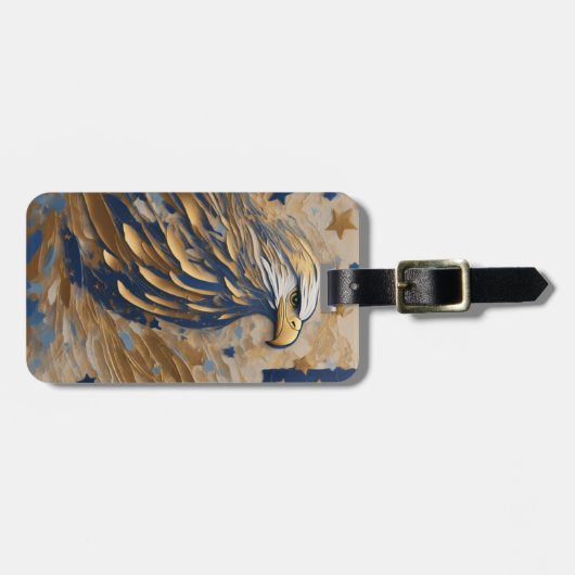 Majestic Eagle: Embleem van Erfgoed Bagagelabel (Voorkant horizontaal)