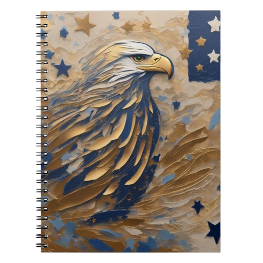 Majestic Eagle: Embleem van Erfgoed Notitieboek (Voorkant)