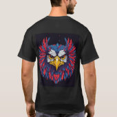Majestic Eagle Face Mannen-shirt: kracht in sty T-shirt (Achterkant)