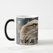 Majestic Eagle & Flag – Spirit of Freedom Magische Mok (Links)