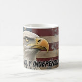 Majestic Eagle & Flag – Spirit of Freedom Magische Mok (Center)