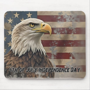 Majestic Eagle & Flag – Spirit of Freedom Muismat