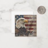 Majestic Eagle & Flag – Spirit of Freedom Notitiekaartje (Voorkant / Achterkant in situ)