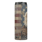 Majestic Eagle & Flag – Spirit of Freedom Thermosbeker (Achterkant)