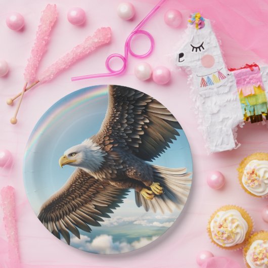 Majestic Eagle Flight Sky Paper Bord (Feest)