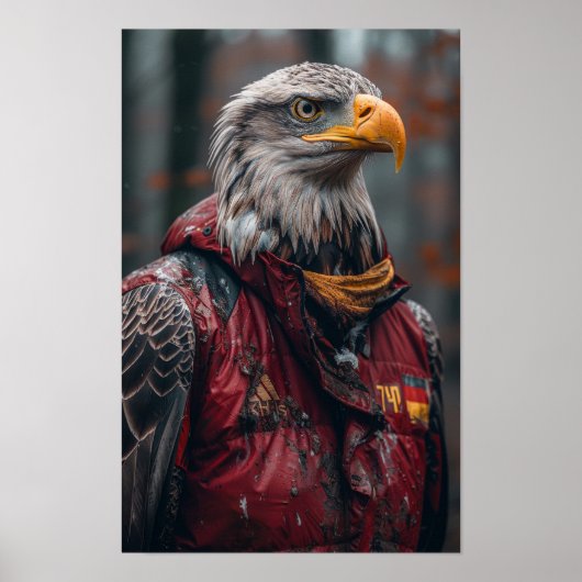 Majestic Eagle Full-Body Portret Poster (Voorkant)